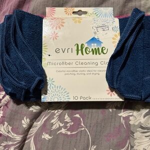 Evri Home Microfiber Cleaning Cloths - Blue